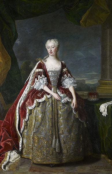 Jean Baptiste van Loo Princess Augusta of Saxe Gotha oil painting picture